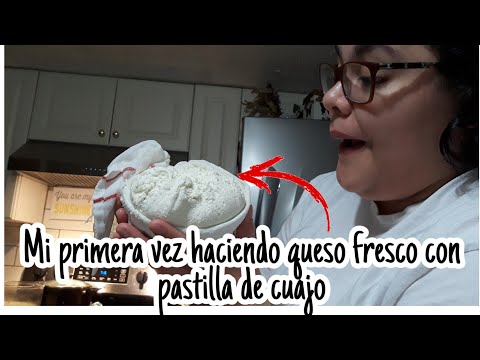 Como hacer queso fresco con pastilla de cuajo / veamos que tal me va en mi primera vez cuajando 🤦‍♀