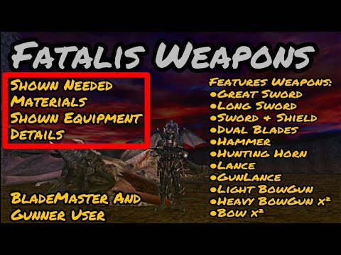 |[MHFU]| [Elder Dragon] Fatalis Weapons