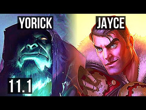 YORICK vs JAYCE (TOP) | 65% winrate, 8/2/8 | KR Diamond | v11.1