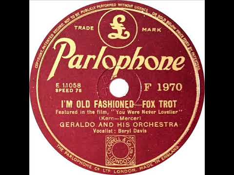 I'm old fashioned (w. Geraldo & His orch.) cover