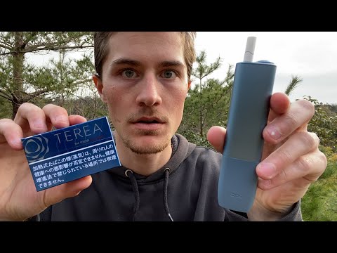 Cigarette Smoker Uses a Heat-Not-Burn Device for the First Time