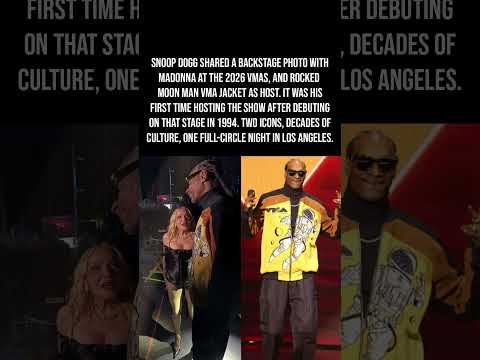 Thumbnail for Snoop Dogg Meets Backstage With Madonna at the VMAs in a Moon Man Jacket 🌙🎤🔥 by Madonna