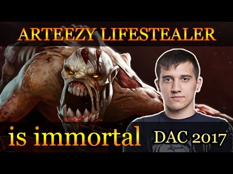 Arteezy Immortal Lifestealer DAC 2017 (1vs4 + Rampage)