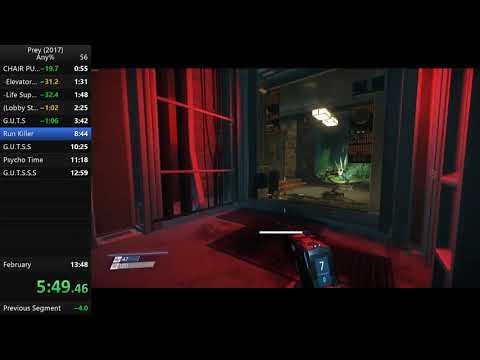 Prey (2017) Any% PB (11:05.82 w/o Loads)