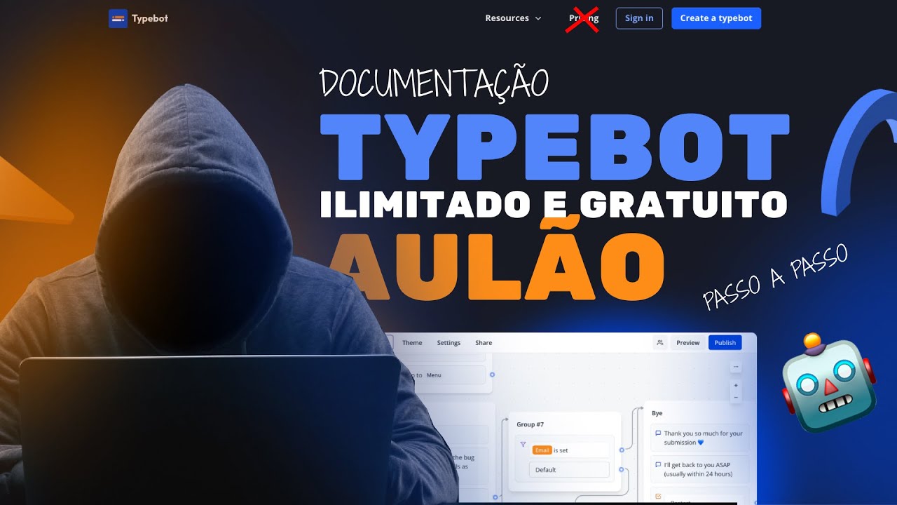 Como ter Typebot ilimitado e gratuito tutorial passo a passo atualizado