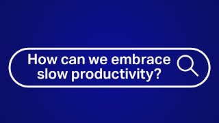 How can we embrace slow productivity to accomplish things without burnout?