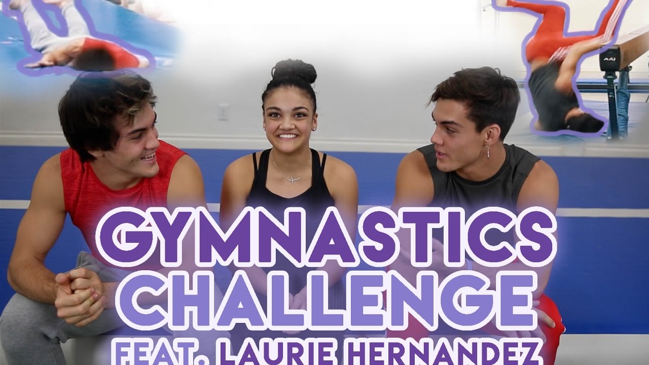 Gymnastics Challenge with Laurie Hernandez!!