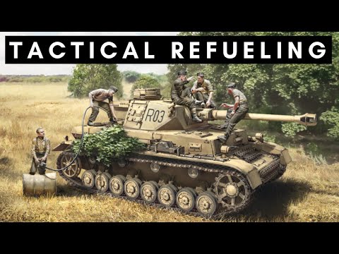 Tactical refueling of German tanks (Route of FUEL from Germany to the Panzers)