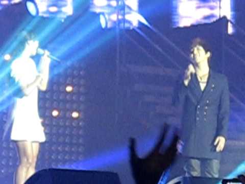 Music bank in paris : soohyun and hyorin ! ( love always find the reason )