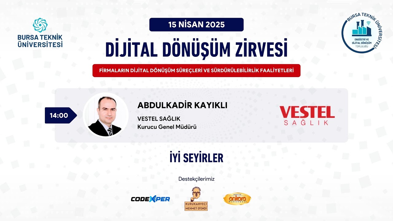 Vestel Sağlık Genel Müdürü Abdulkadir Kayıklı'dan Sağlıkta Dijitalleşme Vizyonu