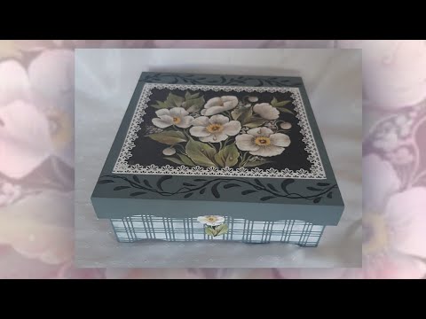 Caixa Decorada com Decoupage Papel Criativo By Mamiko