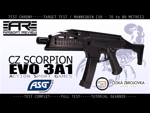 CZ SCORPION EVO 3 A1 ASG ✘ TUTORIAL GEARBOX ✘ / AIRSOFT REVIEW