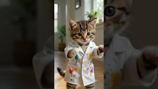 A firma pode esperar... o passinho não 😹#gatinhos #dançando #funk #meme #catsoftiktok #viral