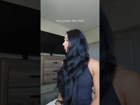 easy game day hair ⚽️