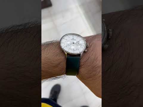 Titan On Trend white dial leather strap watch