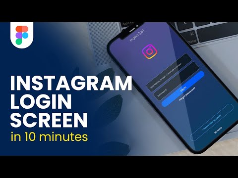 Instagram Login Screen - Modern UI/UX Design in Figma