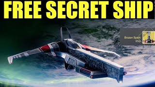 how to unlock Amanda holidays secret ship (Brazen Spark) | Destiny 2