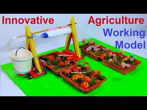 hydroponics farming agriculture working model vertical inspire science project howtofunda