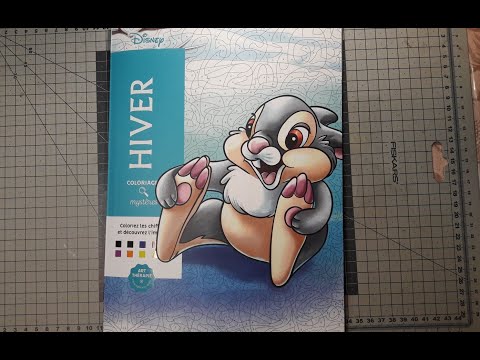Coloriage mystère Disney Hiver