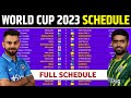 ICC World Cup 2023 Full Schedule Venues Announced World Cup Schedule 2023