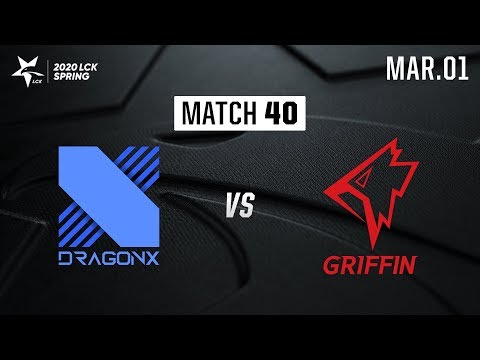 DRX vs GRF | Match40 H/L 03.01 | 2020 LCK Spring