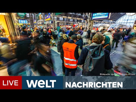Video Thumbnail: STURMTIEF "ZOLTAN": Wetterwarnungen halten an! Nerven liegen wegen Zugausfällen blank | WELT STREAM