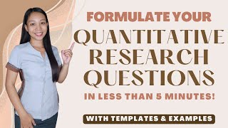 RESEARCH QUESTIONS | Quantitative Research | Writing the Research Paper | Practical Research 2