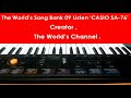 Casio SA 76 Song Bank 09 Ethnic Tune Demo The World S