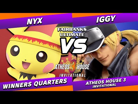 Atheo's House 3 Invitational: Nyx (Pichu/Robin) vs Iggy (Terry/Ken)  - SSBU Winners Quarters