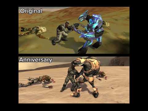 Halo CE Legendary Sgt. Johnson Cutscene Comparison “The Maw” #halo #gaming #halolegendary #haloce