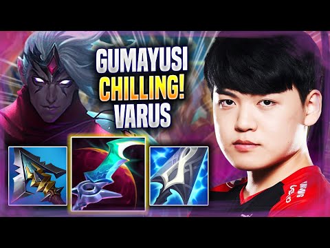 GUMAYUSI CHILLING WITH VARUS! - T1 Gumayusi Plays Varus ADC vs Xayah! | Season 2022