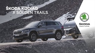 Driving the ŠKODA KODIAQ to Shred Sölden Trails Trailer