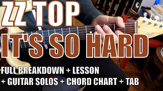 ZZ Top - It&#39;s So Hard - Guitar Tutorial