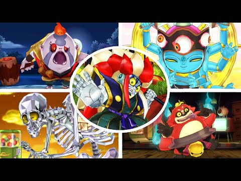 Yo-Kai Watch 2: All Secret Bosses (Fleshy Souls / Bony Spirits / Psychic Specters)