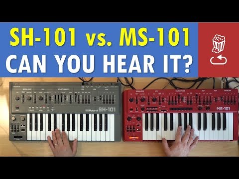 Roland SH-101 vs Behringer MS-101/MS-1: Can you hear the difference?