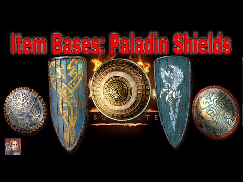D2R Item Bases - Paladin Only Shields (Sacred Targe, Sacred Rondache, Vortex Shield, Zakarum Shield)