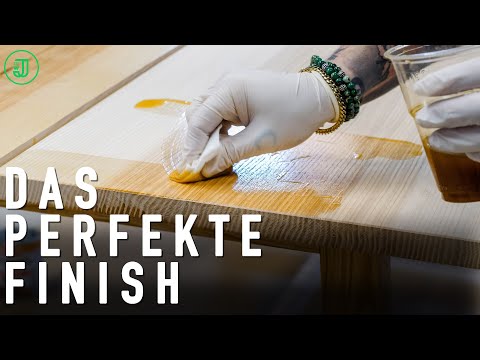 So SCHLEIFST und ÖLST du Holz richtig! | Esstisch selber bauen #4 | Jonas Winkler