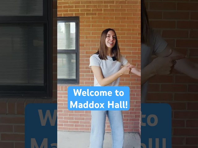 Thumbnail for video titled: Could Maddox be the dorm for you? #DormTour #CampusLiving