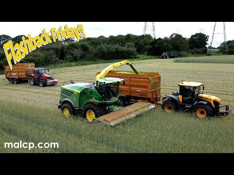 4k FF31 Tuckwell Ltd's John Deere 8600i demo forager & Domai MPD-612 header whole-cropping rye