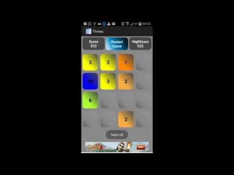 Threes 2048 Free Game Video