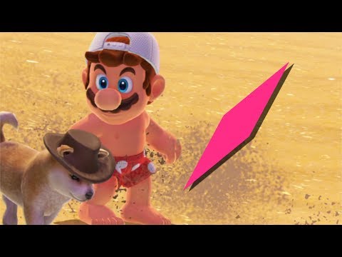 jump on the mario odyssey dog to glitch into the sky forever - one time glitch
