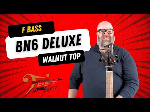 F Bass BN6 Deluxe: Walnut Top, Birdseye Maple fingerboard, 16mm spacing, Matching Ramp image 10