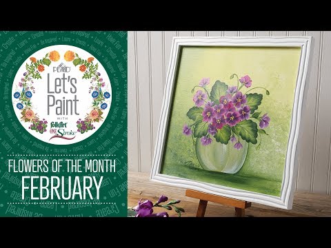 , title : 'Let's Paint - Donna Dewberry - February - Violet'