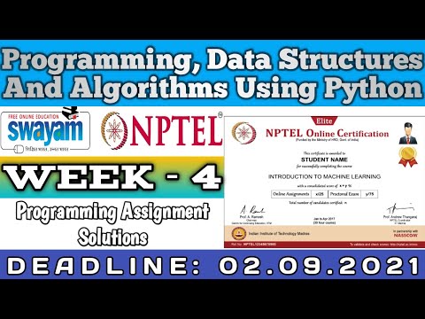 Programming Data Structures And Algorithms Using Python Week 4 Programming Assignment Answer Nptel
