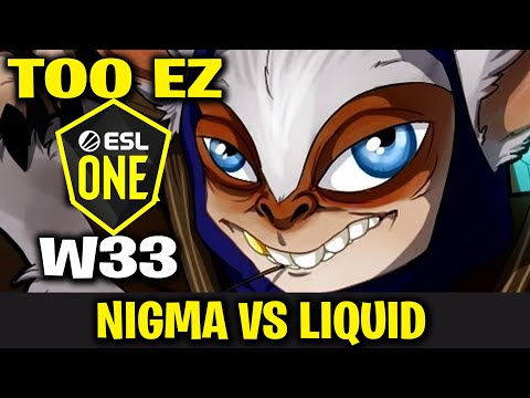 Nigma.W33 - Meepo | Liquid vs Team Nigma ESL ONE Birmingham Dota 2 Tournament