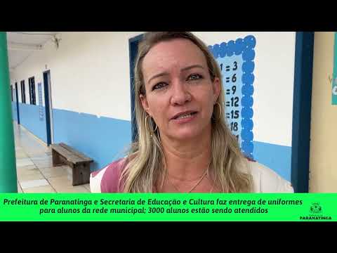 Prefeitura de Paranatinga faz entrega de uniformes para alunos da rede municipal