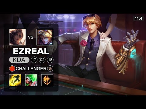 Ezreal Bot vs Samira - CN Challenger Patch 11.4