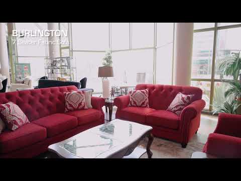 7 Seater Fabric Sofa - Burlington | Furniture Palace