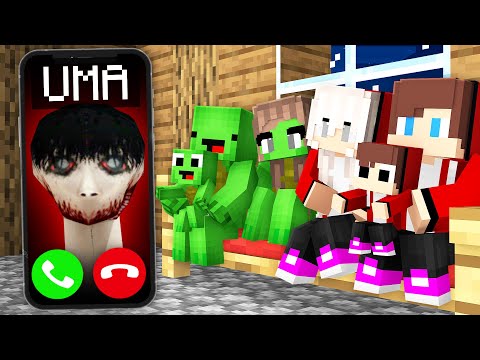 How UMA Called JJ and Mikey Family - in Minecraft Maizen!