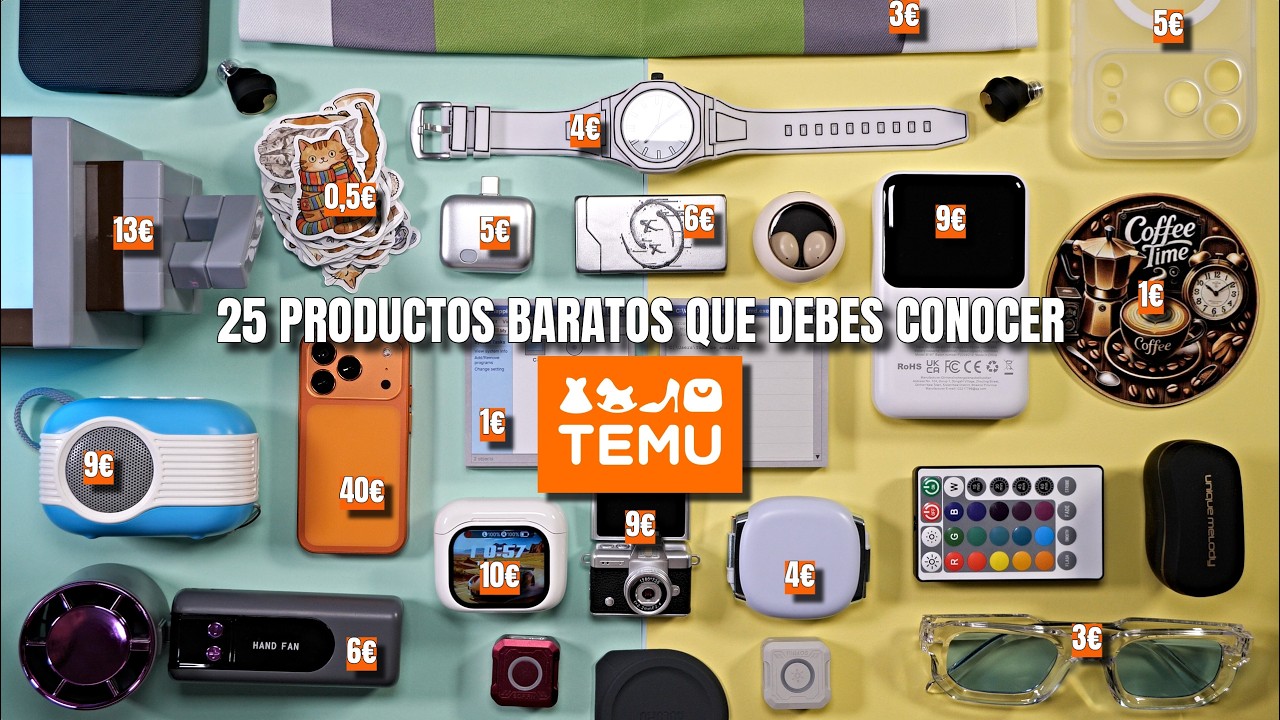 25 productos baratos de TEMU que debes que conocer 💥 ¡Todo casi gratis por 1€, 5€ o 10€!